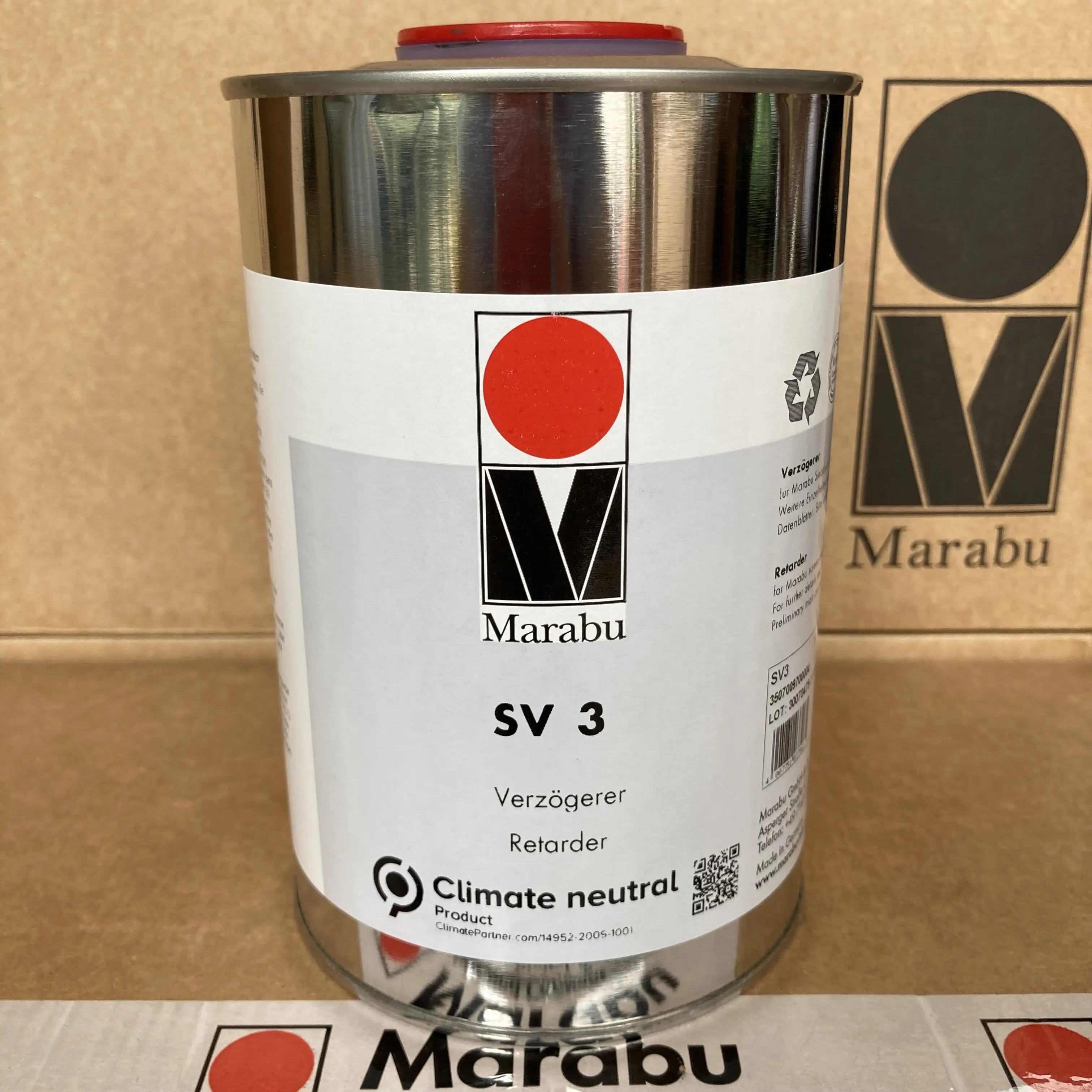 Marabu SV3 Slow Drying Agent Thinner 500ml for Screen and Pad Printing