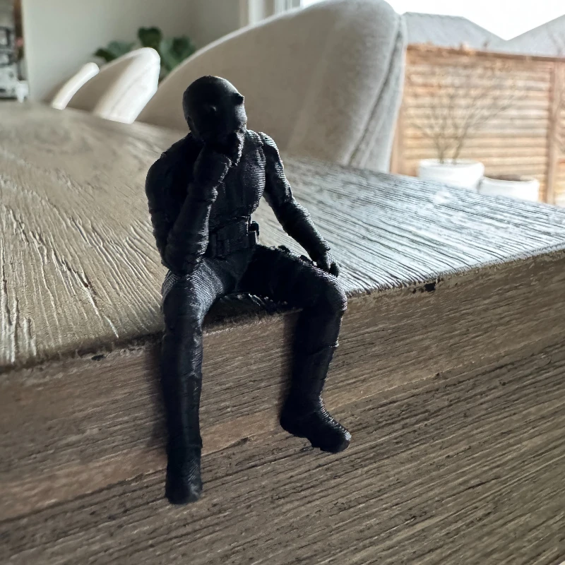 Estatueta Tática Negra com Más - 3D Printing Office Setup avaliação e preço