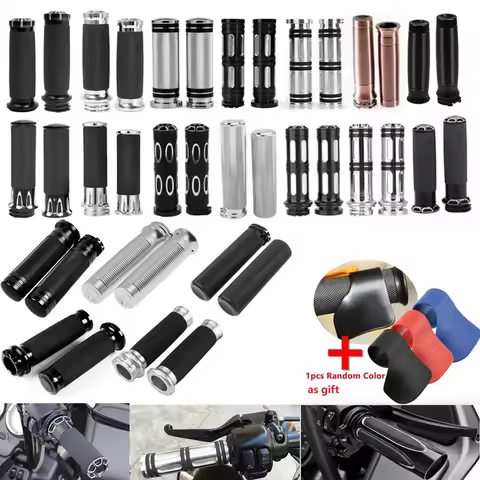 1" 25mm Motorcycle Universal Billet Handlebar Hand Grips For Harley XL883 Honda Suzuki BMW Ducati Yamaha Kawasaki Aprilla Indian