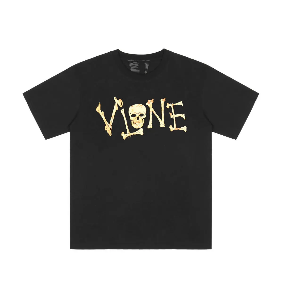 

HDPK ASAPROCKY Halloween Skeleton Bones Print Street Fashion Brand Cotton Plus Size Loose Short Sleeve Men's and Women's T-shirt