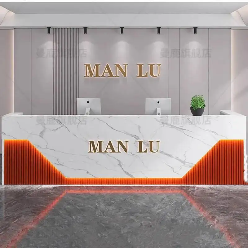 Desks Trendy Luxury Reception Elegant Premium Cash Decoration Bar Counter Modern Escritorio De Recepcion Office Furniture