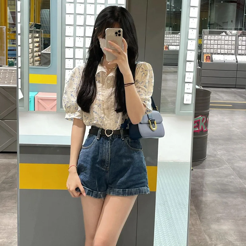 

Short Sleeve Shirts Womens Chiffon Layered Pintuck Slim Fit Office Minimalist Artistic OL Lady Professional Modern Elegant
