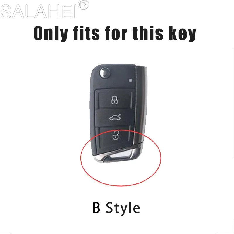 Car Remote Key Case Cover For VW Volkswagen Golf 7 MK7 Tiguan MK2 For SEAT Ateca Leon FR 2 Ibiza For Skoda Octavia A7 Accessorie