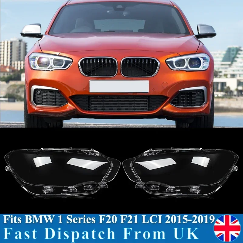 Headlight Cover for BMW 1 Series F20 116i 118i 120i 2016-2019 Hatchback Plastic Headlamp Lens Transparent Lampshade Shell Glass