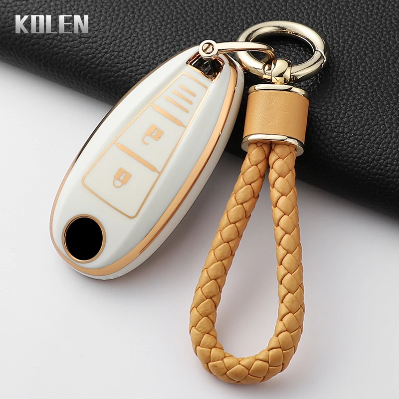 Fashion TPU Car Key Case Cover For Suzuki Vitara Swift Ignis Kizashi SX4 Baleno Ertiga Samurai S-Cross Protected Keychain Shell