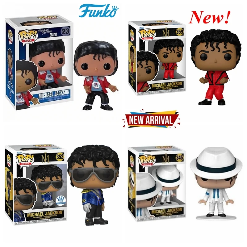 FUNKO POP ROCKS Michael Jackson #24 #345 Michael Jackson #352 #359 Vinyl Figures Toys Doll Collection Models for CHILDREN Gifts