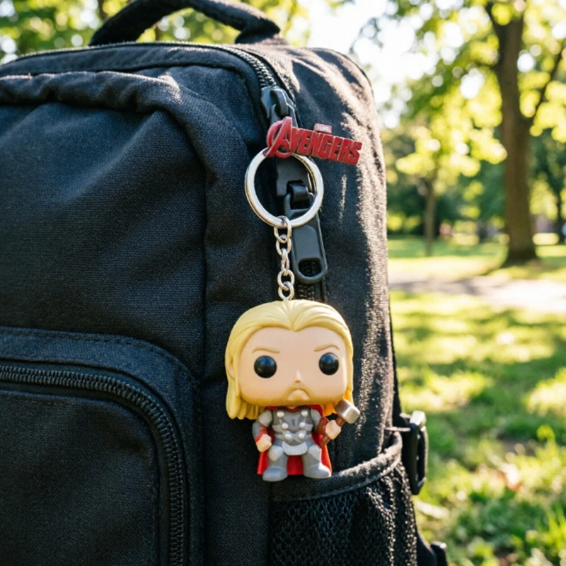 Llavero Funko de Thor, Loki, Hulk, Figura Coleccionable de PVC de Héroes de Marvel con Caja Original