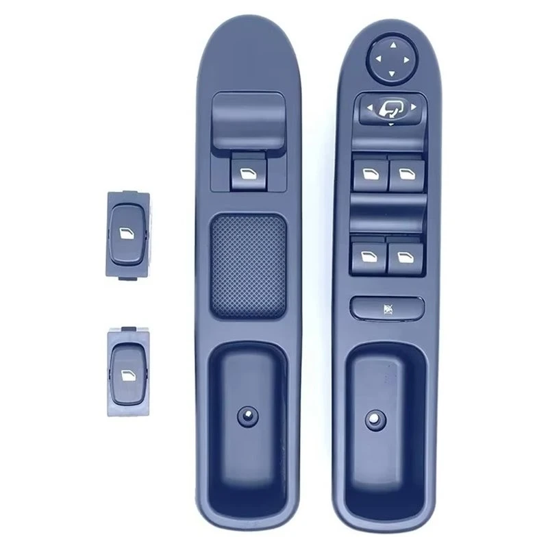 New-Power Window Control Switch 4Pcs 1 Set For Peugeot 307 307SW CC Window Lifter Switch Button Part Numbers 6554E8 6554E7