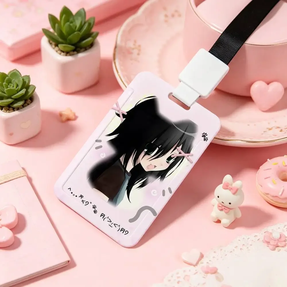 Cute K-Tomoko Kuroki-S Employee ID Badge With Name Tag, Lanyard, High-end Work Badge, Card Holder, Student ID Badge