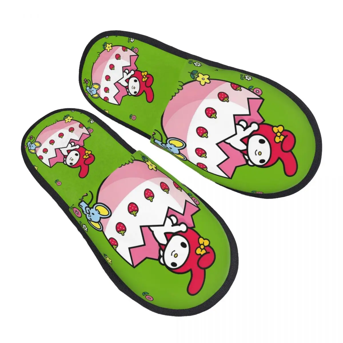 

Изготовленные на заказ аниме Sanrio My Melody, мягкие домашние тапочки из пены с эффектом памяти, женские уютные теплые нескользящие тапочки с героями мультфильмов Kawaii