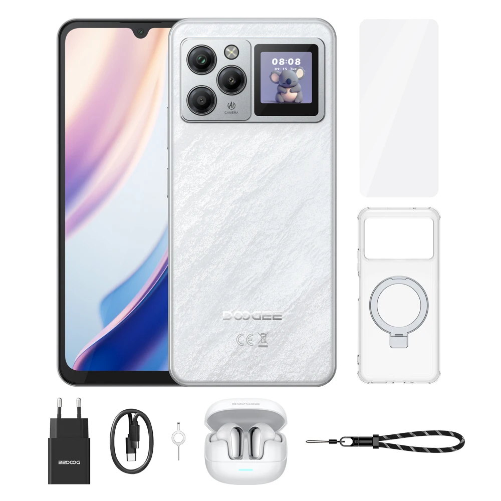 DOOGEE M30 Pro Smartphone 6,88-Zoll-Display 8000mAh Akku 1,3-Zoll-Rückdisplay 64GB(8+56) 256GB 64MP Kamera Android 16 Mobiltelefon