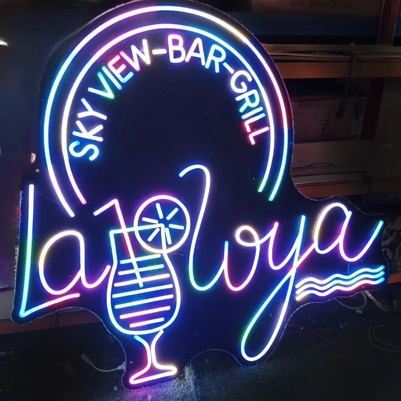 Fast Delivery Customized Happy Birthday LED Neon Lights for Room Decoration, Various Glowing Shapes, Multi-Color Optional