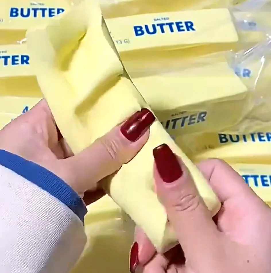 Squishy Elastic Butter Stick Fidget Toy Cheese Shape Stress Relief Game Funny Decompression Prank Squeeze Toy for Anxiety Relief - view 6