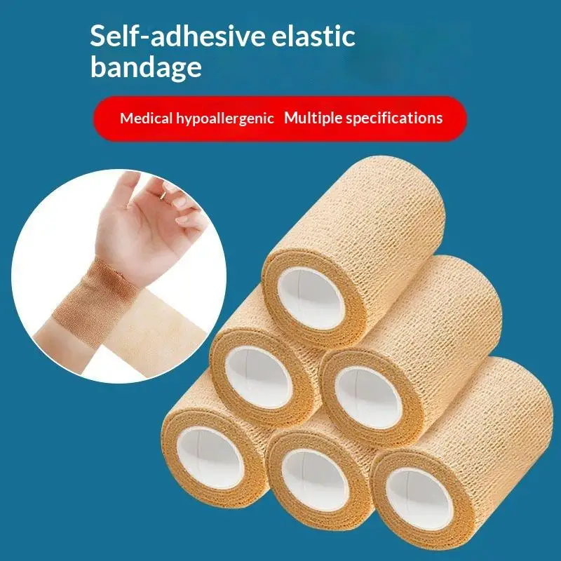 Buntes, selbstklebendes, elastisches Sportbandage-Band 4,5 m Elastoplast für Kniestützen, Finger, Knöchel, Handfläche, Schulter – Detail 1