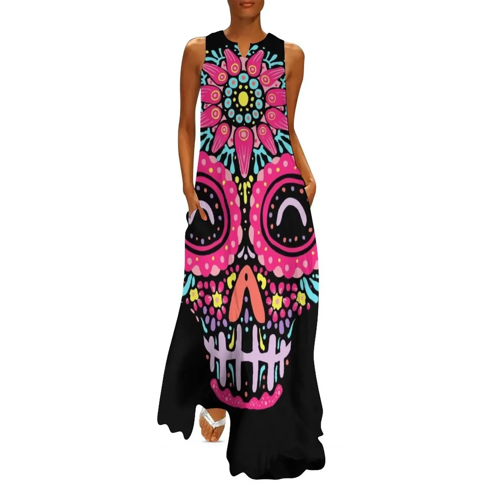 

Sugar Skull Kawaii Long Dress luxury woman evening dress dress evening dresses ladies Evening gown