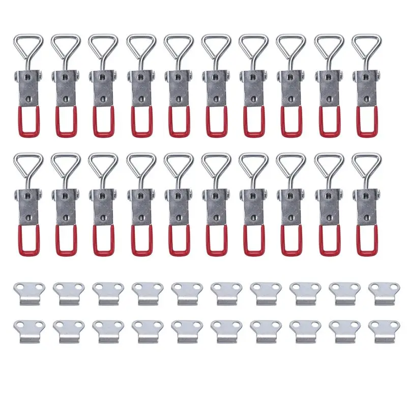 Top Sale 20 Pack Adjustable Toggle Latch Clamp 4001, 330 Lbs Holding Capacity, Heavy Duty Quick Release Pull Latch Toggle Clamp
