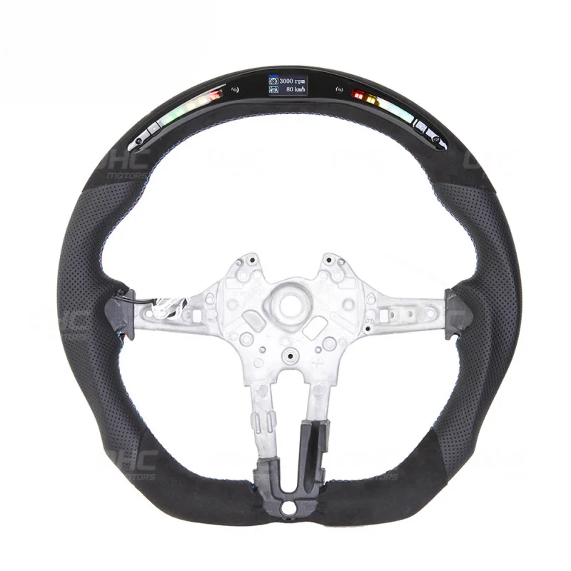 Suitable for BMW F15 X5X6F30 M3 M4 suede custom car steering wheel T-shaped design wholesale