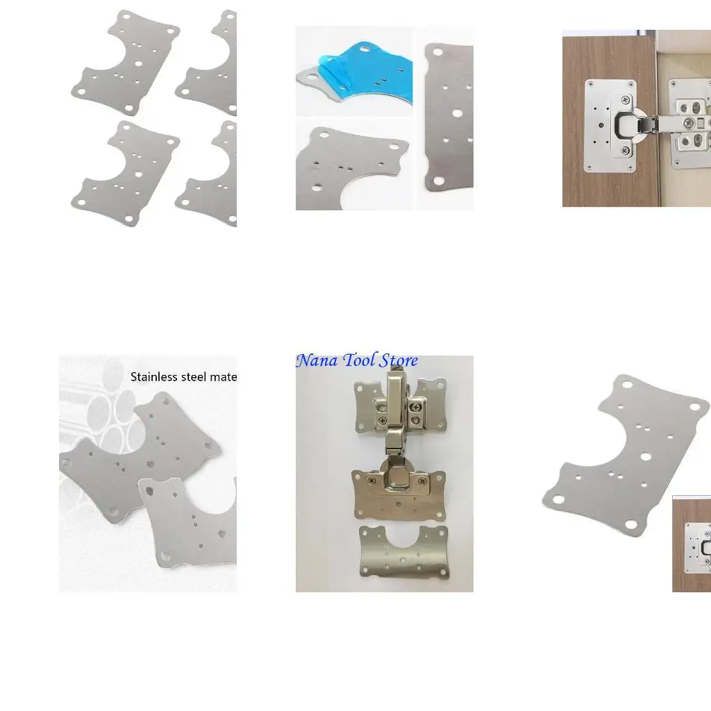 31GJ Stainless Steel Hinge Repair Plate Hinge Repair Brackets Hinge Accessories