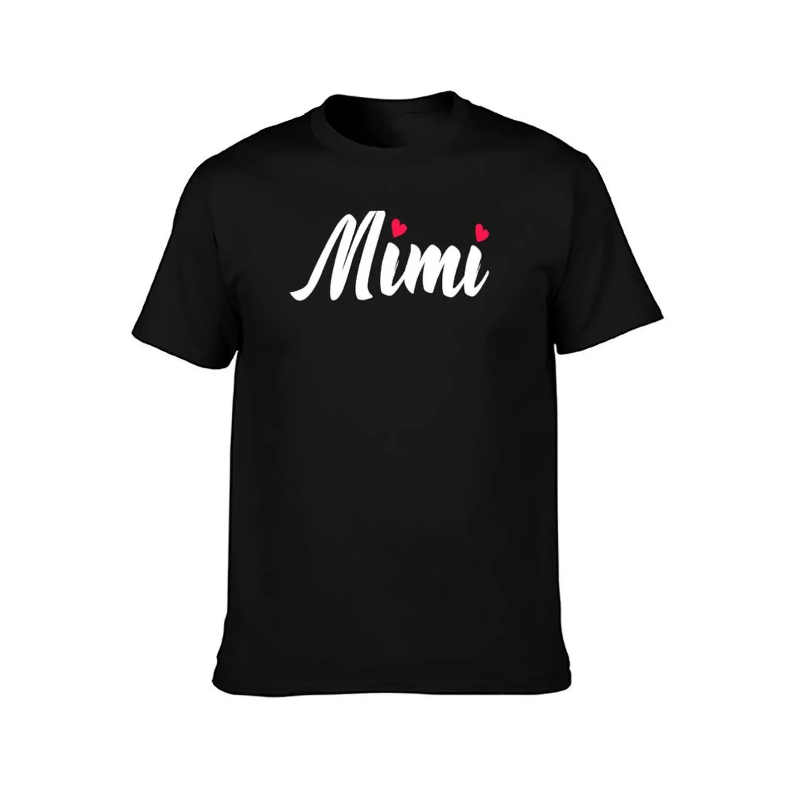Mimi Love Hearts Cute Gift for Best Grandma Ever Blessed with GrandKids T-Shirt, Summer Casual Cotton Tee, Vintage Graphic Print