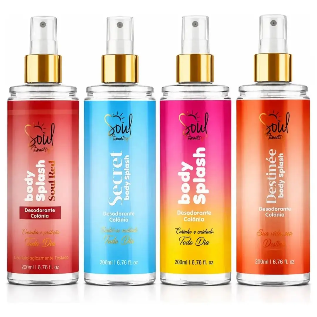 女性用ボディスプレー4本セット（200ml）ソウルコスメティックス