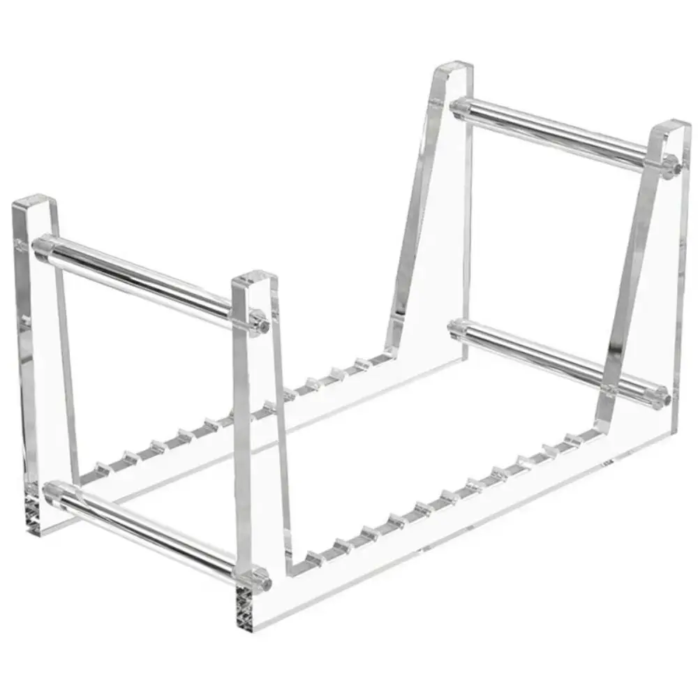 

Прозрачная виниловая подставка для пластинок, съемная акриловая стойка для компакт-дисков с несколькими отделениями, нескользящая, простая сборка