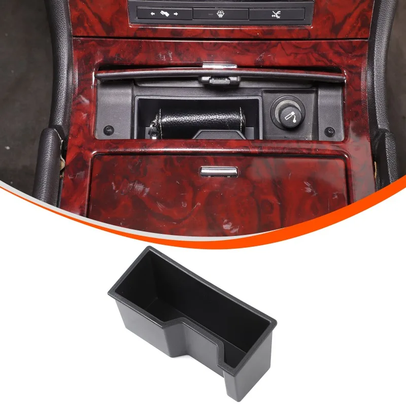 

For Cadillac Escalade 2007-2014 Center Console Cigarette Lighter Storage Box Car Storage Organizer ABS Car Accessories