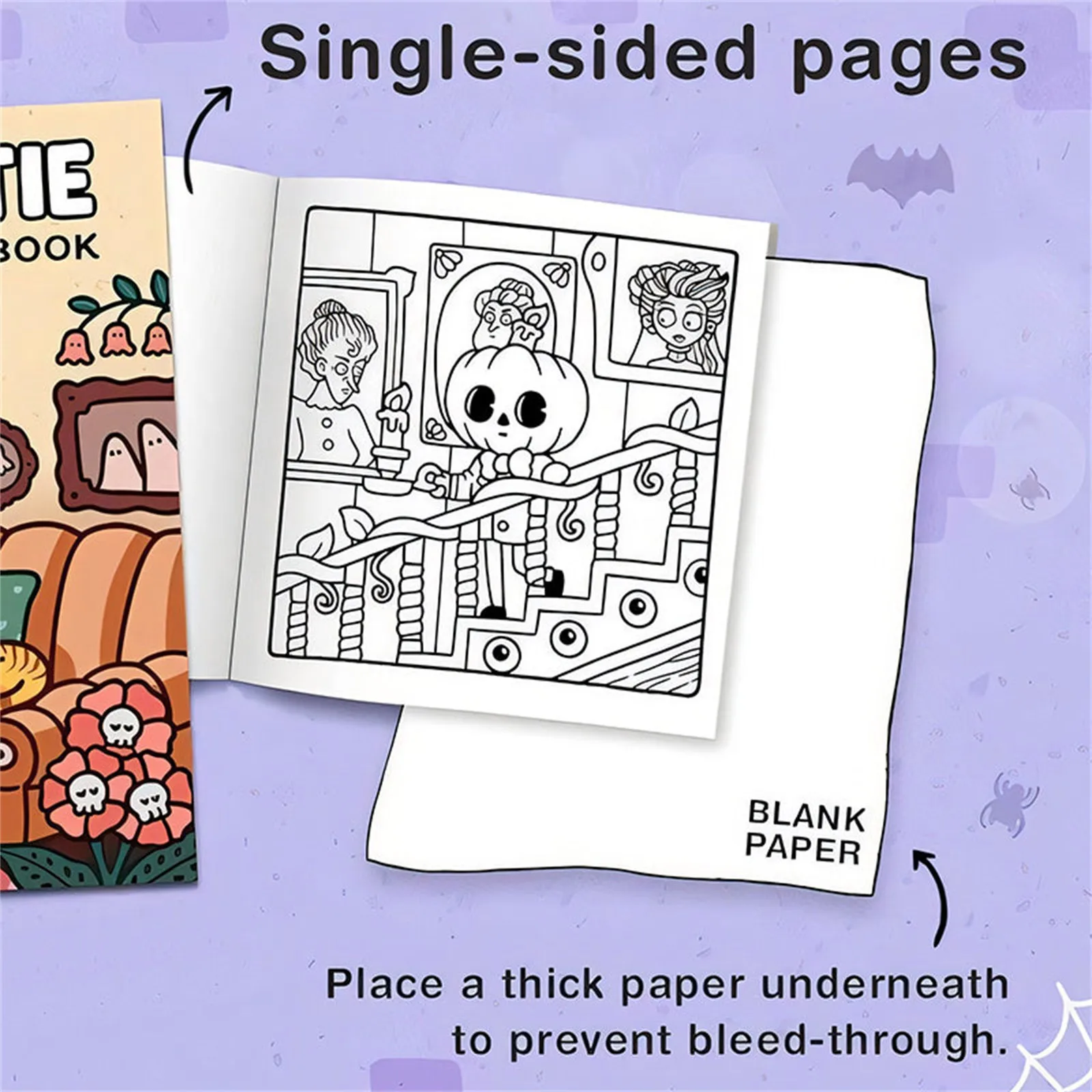 Coloring Book For Adults And Teens Featuring Adorable Creepy Creatures In Cozy Moments For Relaxation