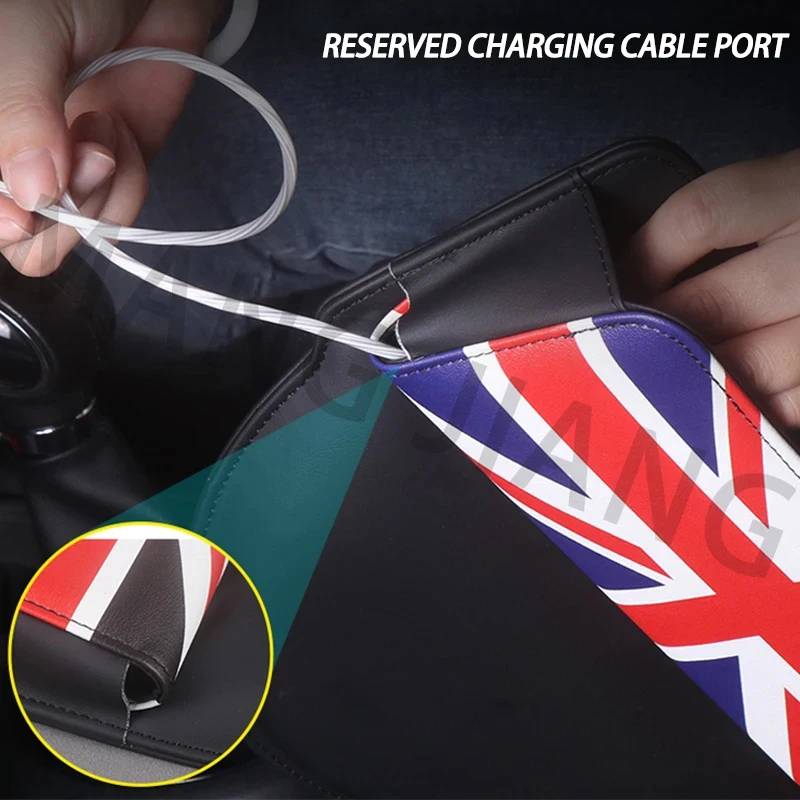 Car Seat Gap Anti-Leak Storage Bags Pocket For Mini Cooper F54 F55 F56 F57 F60 R55 R56 Leather Card Phone Holder Accessories