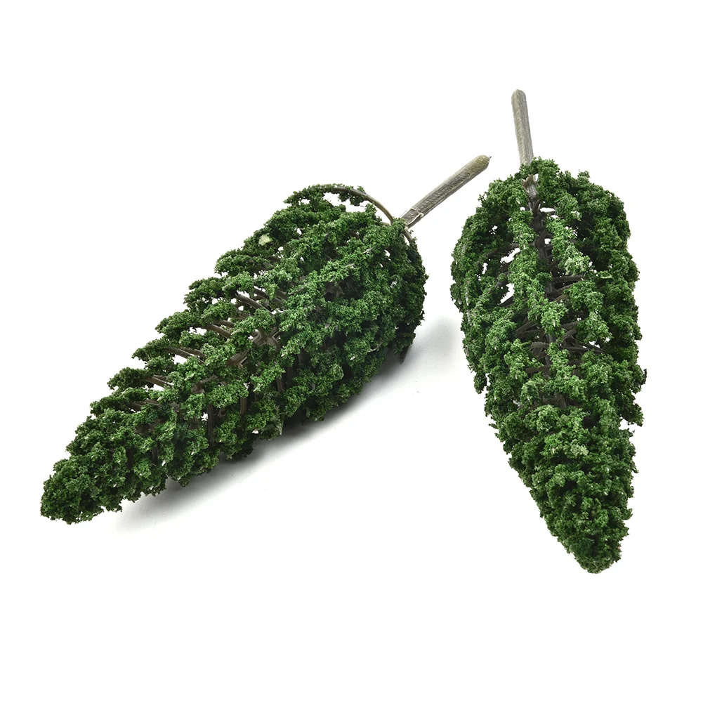 10pcs Model Pine Trees DIY Railway Layout 15cm Miniature Sandtable Model Scenery SL-16059 Greening Landscape Pine Tree Model