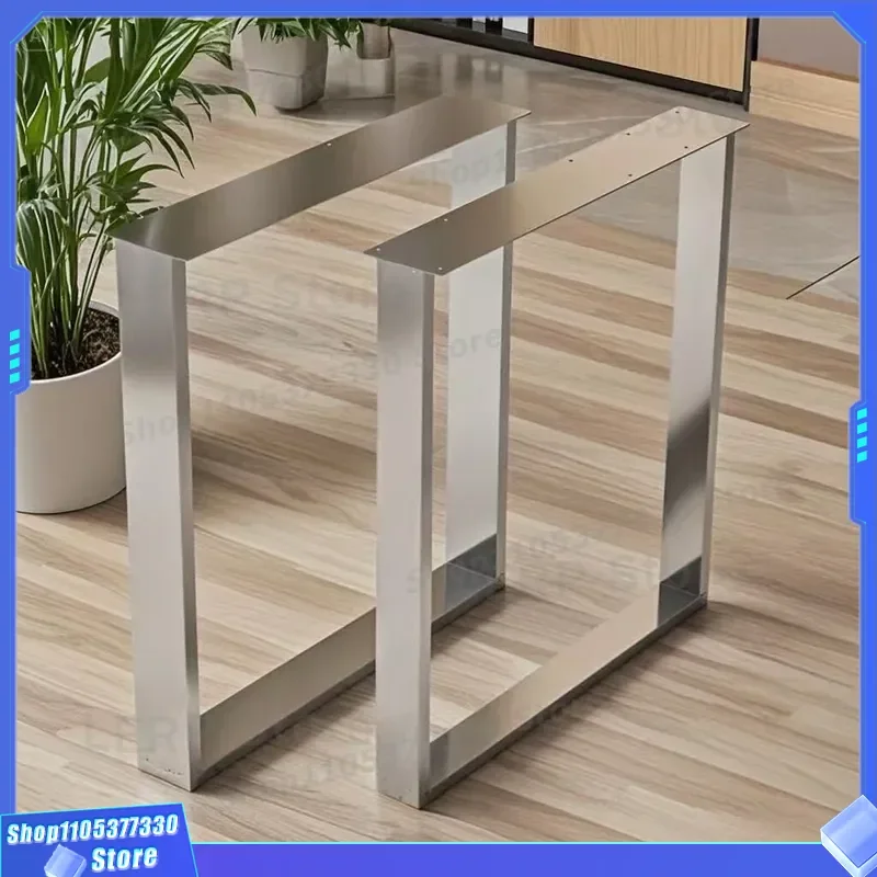 Heavy Duty 201 Stainless Steel Table Legs Universal Support Feet for Dining Bar Solid Wood Large Board Bracket Modern
