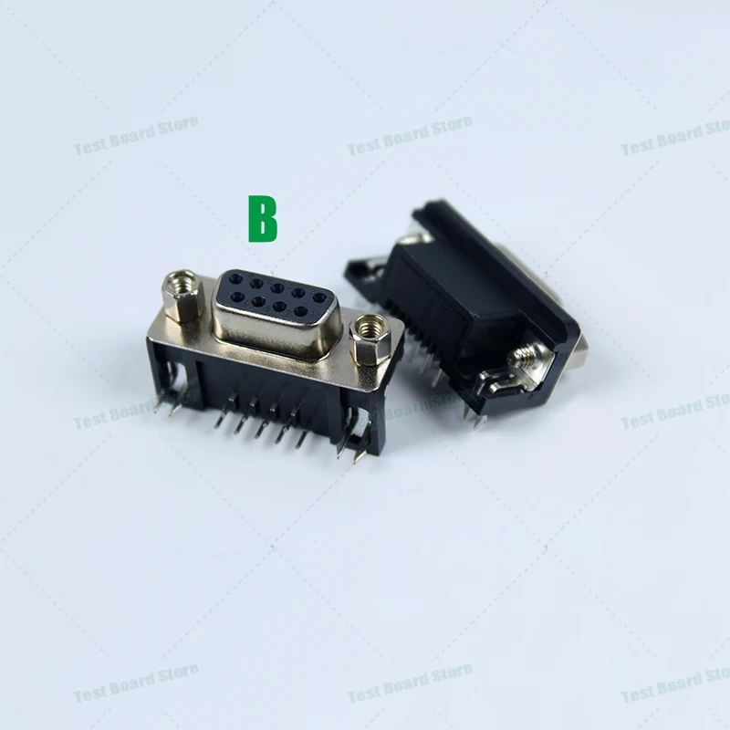 1 pezzo DR9/DR15 maschio femmina 9P/15P scheda di saldatura plug-in 90 ° connettore a pin piegato ad angolo retto adattatore seriale presa VGA