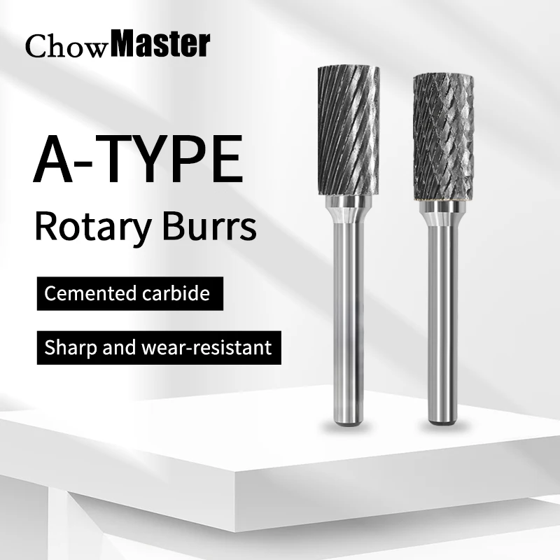 

Chowmaster Carbide Rotary Burr A AX AEX 6-16mm Tungsten Steel Rotary File Metal Grinding and Engraving