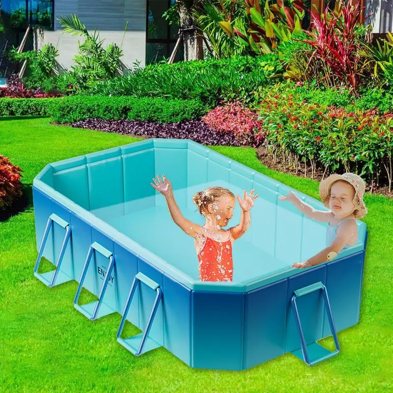 Foldable portable bathtub Non-simulated children\'s pool Pet wading pool swimming pool