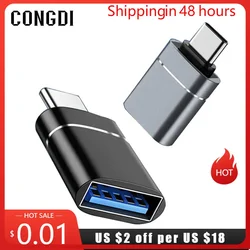 Adaptador tipo C a USB 3,0 OTG, convertidor macho a USB hembra para Macbook Air Pro, Samsung S21, Xiaomi, Huawei C, ratón, enchufe OTG