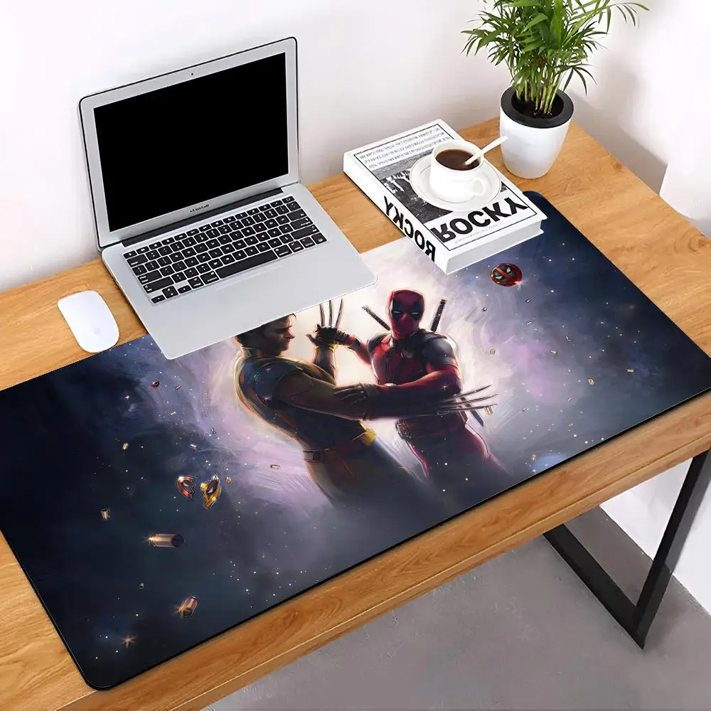 Marvel Deadpool & Wolverine MINISO Mouse Pad E-sports players Desk Mat With Pad Gaming Accessories Prime Gaming Keyboard Pad XXL