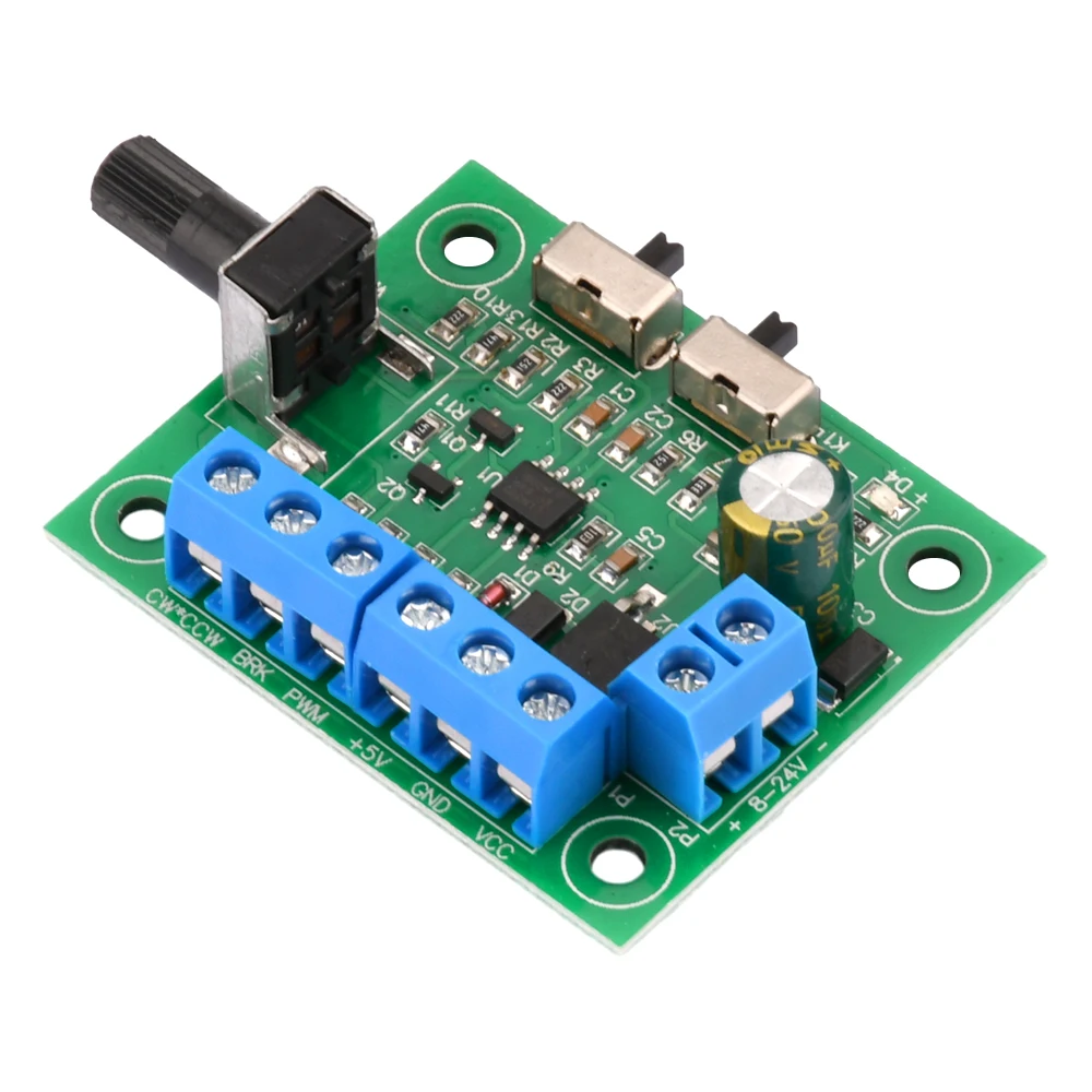 DC8-24V Brushless DC Motor Speed Controller Driver PWM Speed Control Board Pinpoint Regulator Forward And Backward Control 18KHz