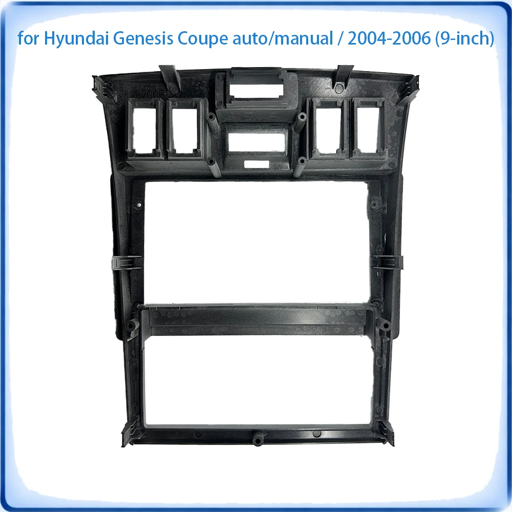 Car Radio Fascia Frame For Hyundai Genesis Coupe Auto/Manual 2004-2006 9 inch Wiring Harness Power Cable Car Accessories P&P