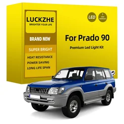 Car Led Interior Light Kit For Toyota Land Cruiser Prado 90 1996 1997 1998 1999 2000 2001 Reading Dome Map Bulbs Canbus No Error