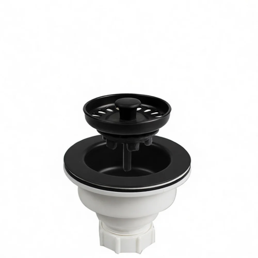Kitchen Basin Strainer Plug 74mm White Filter For Granite Acrylic Sink Drain Stopper Modern Water Sealing Accessory
