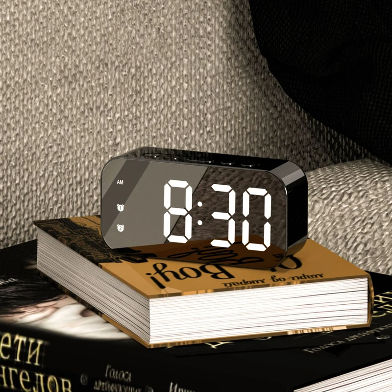 Sound Control LED Alarm Clock Sound Control Temperature Clock Electronic Digital Clock Multi-function Silent Clock