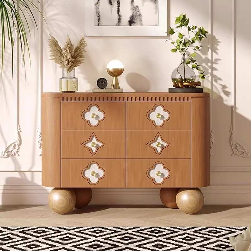 تنظيم خزائن غرفة المعيشة الريفية أدراج القهوة المطبخ خزانة جانبية خزائن غرفة المعيشة رفوف المنزل أثاث Vitrina المنزل #2