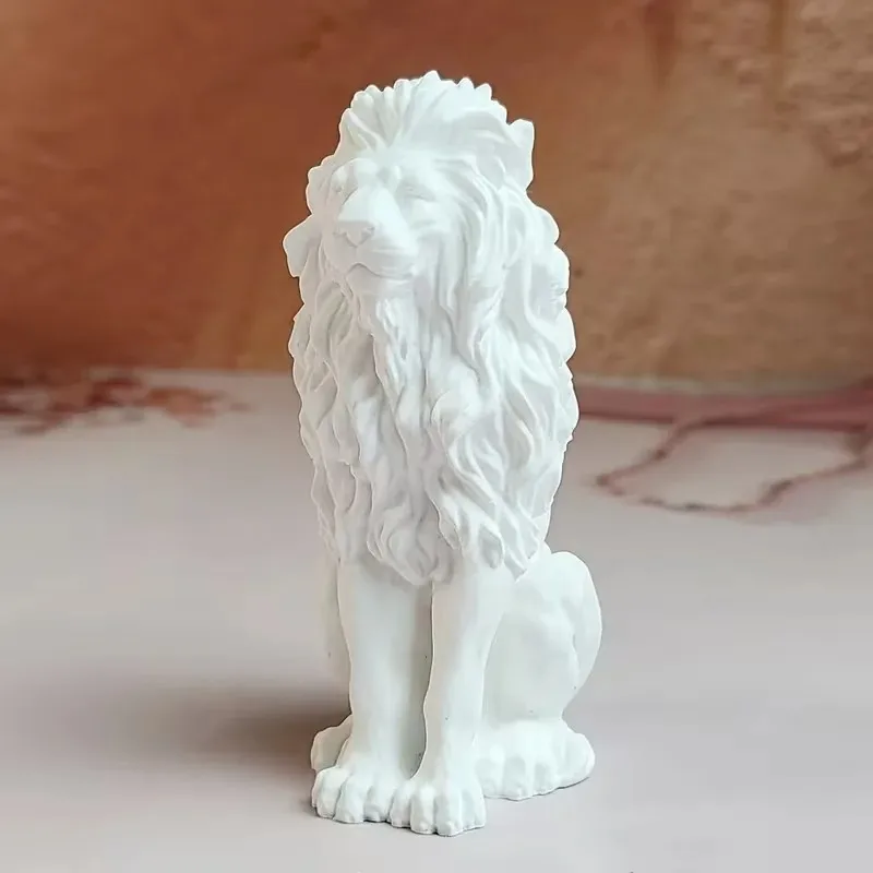 Nouveaux modèles 2026 : Moule en silicone Roi Lion 3D Lion assis pour bougies, savons, résines, chocolats, glaçons et outils de pâtisserie DIY
