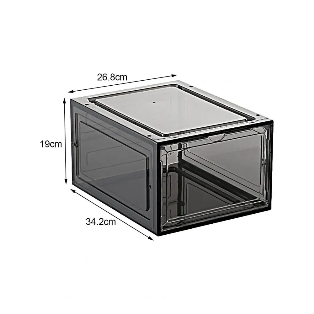 Stackable Box Shoe Organizer Shoebox Sneakers Box Plastic Shoes Case Thickened Transparent Drawer Case Plastic Shoe Boxes