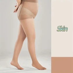 1Pc/2Pc/3Pcs/5Pcs,Women's Plus Size Sexy Basic Pantyhose,Skin Color Solid Comfort Soft ,High Waist Stretchy,Sheer Mesh Tights