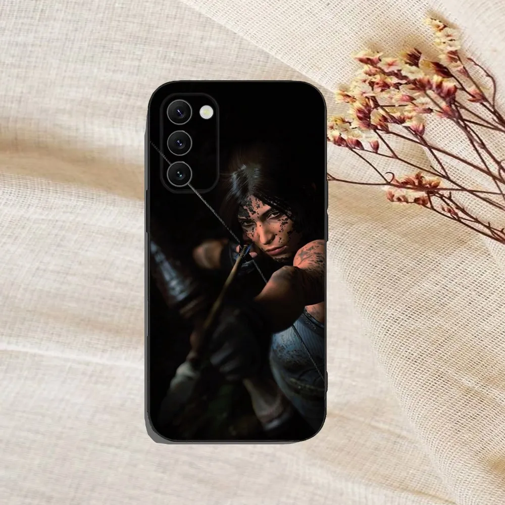 Lara Croft Phone Case For Samsung Galaxy A13,A21s,A22,A31,A32,A52,A53,A71,A80,A91 Soft Black Cover