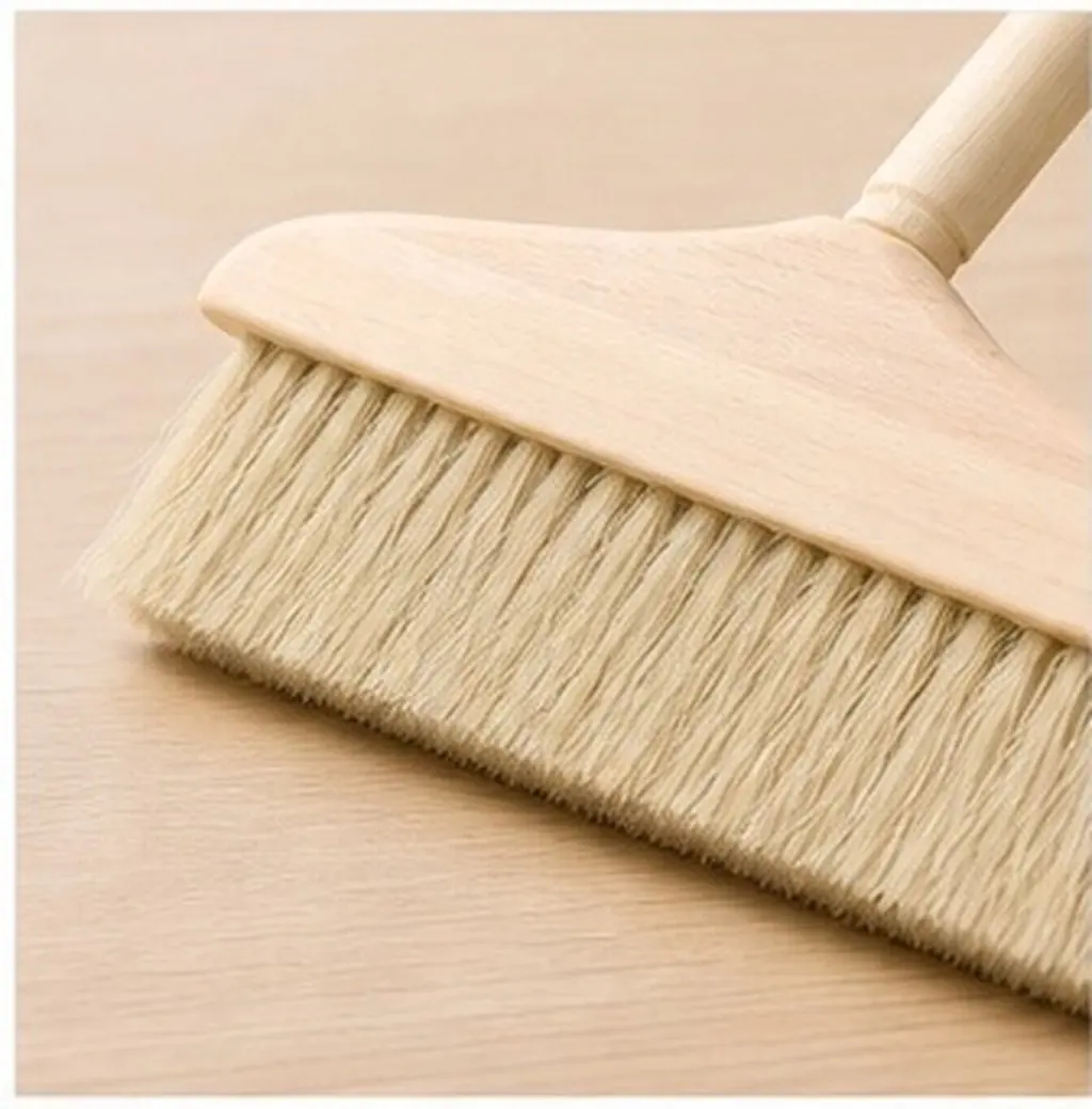 Soft Bristle Indoor Broom Long Handle Sweeping Cleaner Detachable with Tail Lanyard Easy Hang Storage High Efficiency Dust Hair