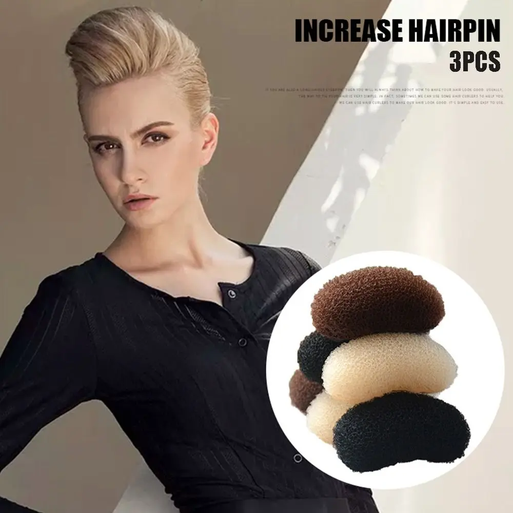 3Pcs Breathable Invisible Hair Clip Puffy Hair Pad Heighten Hairpin Fluffy Sponge Clip Hair Volume Increase