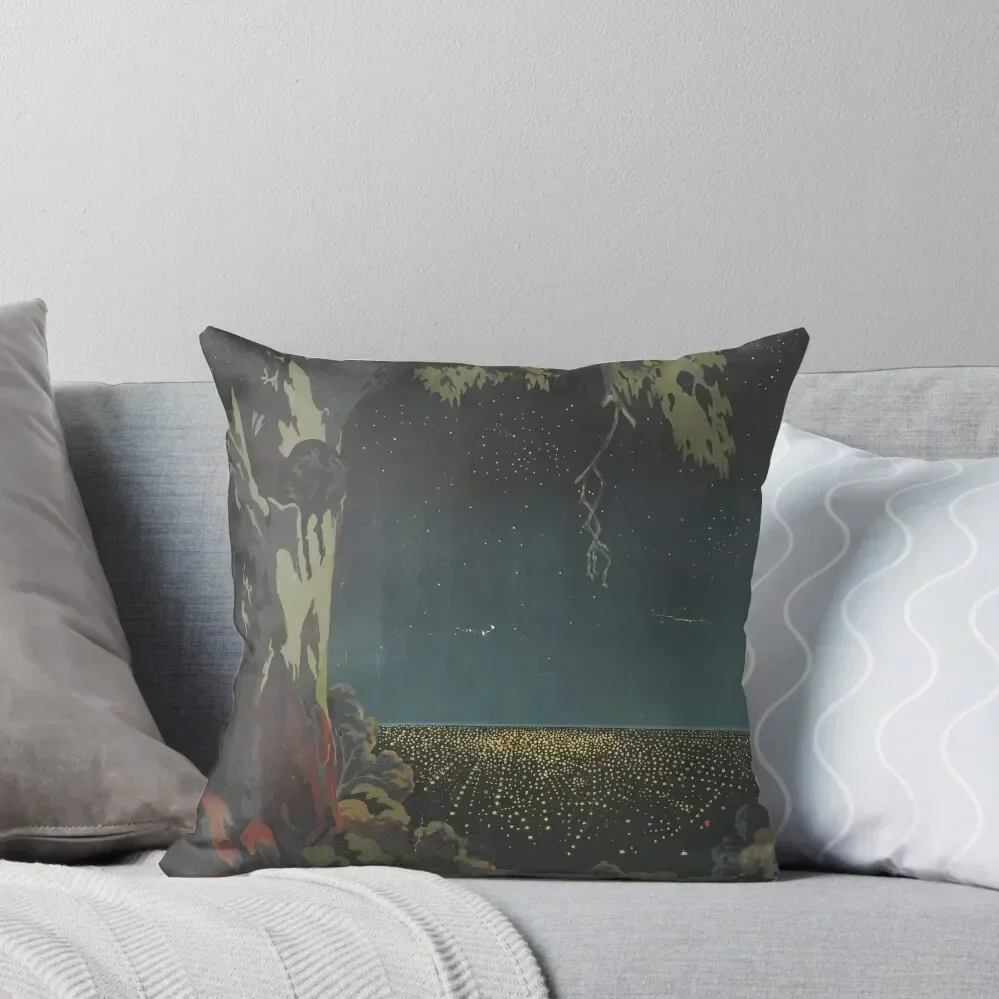 The lights of Adelaide from the Mount Lofty Ranges, circa 1935 Throw Pillow Elastic Cover For Sofa autumn pillowcase pillow