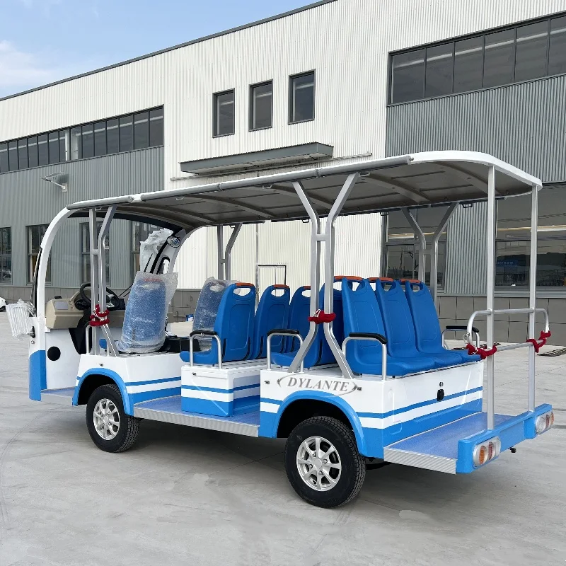 2025 حار بيع 8 + 3 مقعد سيارة كهربائية صغيرة لمشاهدة معالم المدينة اختياري اللون 72 فولت 5000 واط حافلة لمشاهدة معالم المدينة الكهربائية سيارة للبيع #1