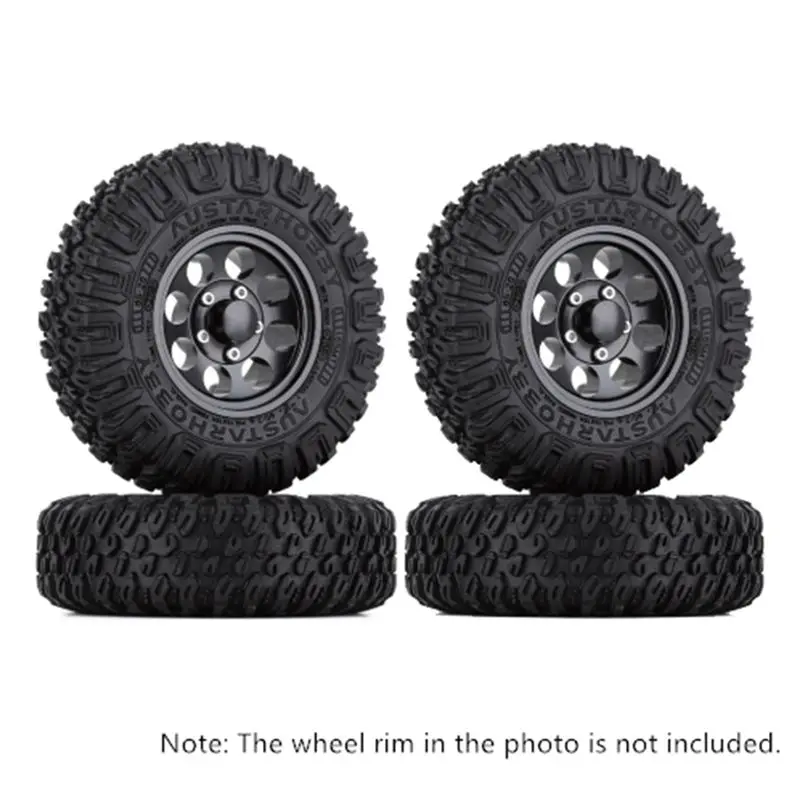 AA716 Superior 4PCS 85MM 1.55 Inch Tires Tyre for 1/10 RC Crawler Car Jr D90 CC01 LC70 MST